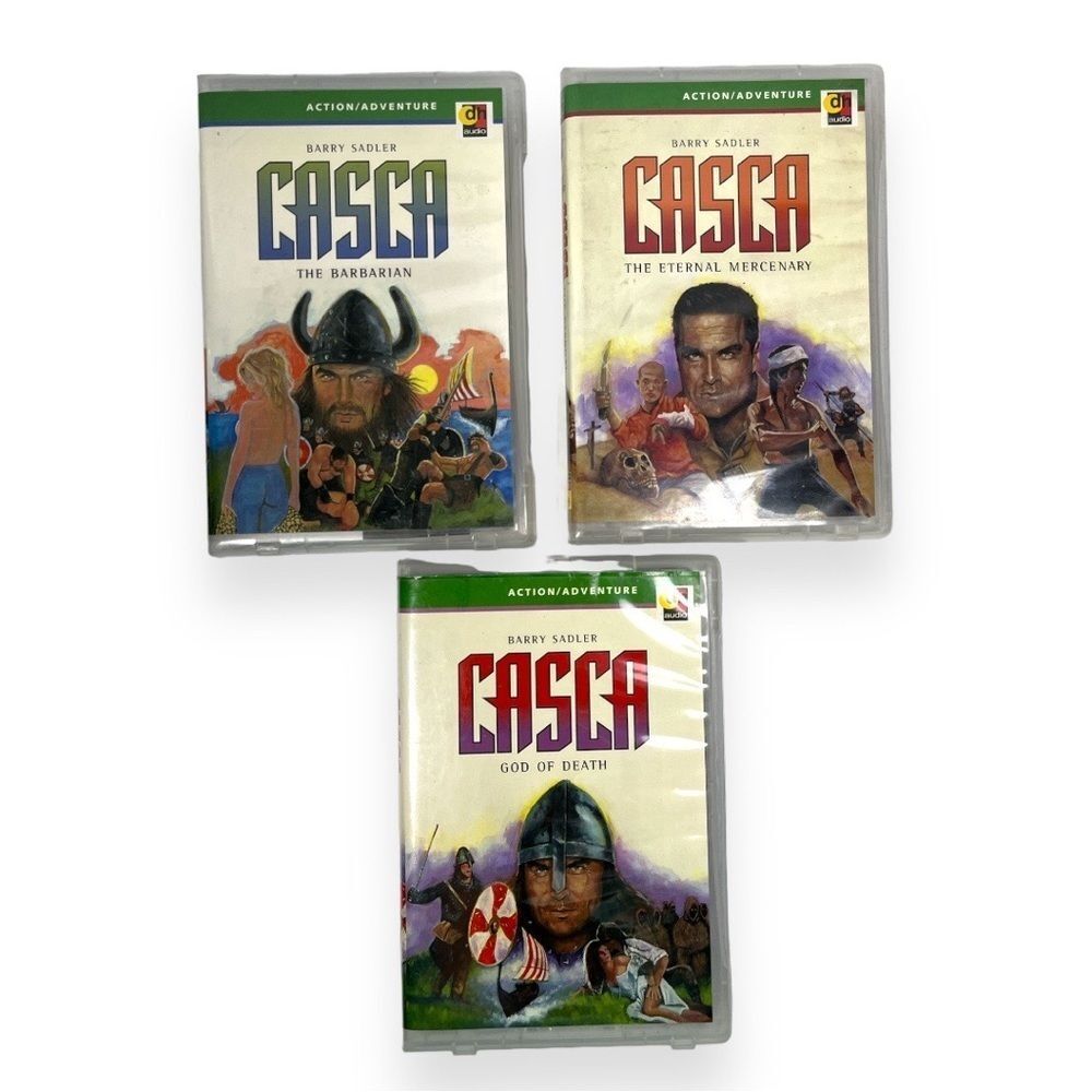 CASCA Abridged by Barry‎ Sadler Audio Book Cassette Tape 2000 Novel Lot of 3